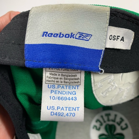 NWOT Reebok NBA Boston Celtics Baseball Hat OSFA - Picture 4 of 6
